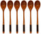 Muulaii 6 Pieces Wooden Spoons, 9 Inch Long Handle Soup Spoons, Japanese Style Kitchen Utensil for Korean Food Cooking