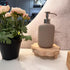 DEMULANS 3 Pack 5.9 Inch) Small Scalloped Wood Risers for Display ,Wooden Stands with Removable Feet Farmhouse Rustic