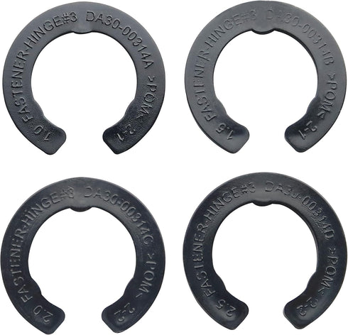 Upgrade 4 Pcs Refrigerator Door Hinge Shim Kits, Height Adjustment for Samsung Refrigerator, 4 Different Thicknesses