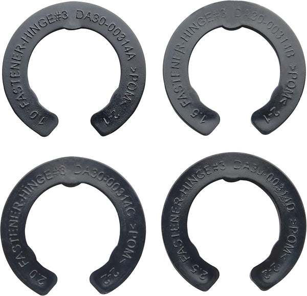 Upgrade 4 Pcs Refrigerator Door Hinge Shim Kits, Height Adjustment for Samsung Refrigerator, 4 Different Thicknesses