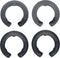 Upgrade 4 Pcs Refrigerator Door Hinge Shim Kits, Height Adjustment for Samsung Refrigerator, 4 Different Thicknesses