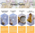 20 Pack 1.5 oz IIKUM Glass Honey Jars, Hexagon Honey Pots with Lids, Wooden Dippers, Bee Pendants, Gift Bags, Thank You