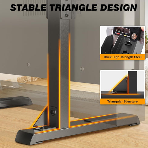 5Rcom 35-88 Inch 150lbs Table Top TV Stand, Universal TV Stand for with Height Adjustment, TV Mount Stand Up