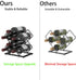 Countertop Wine Rack, 6 Bottles Storage Capacity, Modern Metal Wine Bottle Holder for Bar, Cabinet, Pantry
