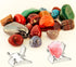 Jetec 20 Pieces Clear Acrylic Display Holder Rock Stand for Small Collectibles, Crystal Geodes, Minerals