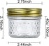 Encheng 4 oz 40 Pack Glass Jars With Lids And Bands,Small Canning Jars For Caviar,Herb,Jelly,Jams,Mini Wide Mouth Mason