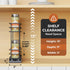 Mystozer 2.5" Wx10.43 Dx8.26 1 2 Pull Out Spice Rack Organizer for Cabinet, Slide Out Spice Racks, Easy to Install
