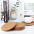 Boao 6 Pcs 6 Inch Round Absorbent Cork Coasters, Wooden Cork Plant Coasters for Home, Drinks Coffee Table Dining