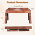 VANGONA 360Rotating Couch Armrest Table, Foldable Side Tray Table for Couch, Cup & Phone Holder Tray, Anti-Slip Snack