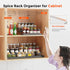 Expandable 3 Tier Spice Rack Organizer for Cabinet, Adjustable Cabinet Spice Organizer for Easy Visibility