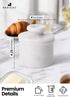 4.25'' Inches Counter Counter Radicaln Marble Butter Keeper White Handmade French Butter Holder For Kitchen Decor Ideal