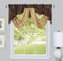 GOHD Golden Ocean Home Decor Valarie Fancy Window Valance - 54 x 18 inches Taffeta Fabric with Satin Swag