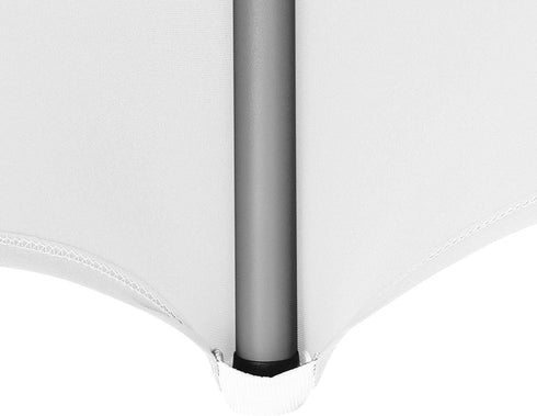 Peomeise 4FT Spandex Table Cover Rectangular Stretch Tablecloth (White, 4FT)