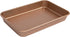 casaWare Toaster Oven Baking Pan, 7 x 11-inch Ceramic Coated Non-Stick, Rose Gold Granite