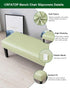CRFATOP PU Dining Bench Slipcover Waterproof Bench Seat Cushion Covers Stretch Upholstered Bench Slipcover Removable