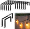 Frienda 12 Pcs Adjustable Outdoor Light String Metal Hooks for 3.2-6 Inch