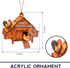 Chicken Christmas Ornaments - Chicken Ornament - Chicken Decor - Rooster Christmas Ornaments - Rooster Decor - Chickenn