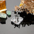 Hipiwe Acrylic Display Stand, Small Metal Peg Easel with Acrylic Base for Sphere, Crystal Ball, and Collectibles, Silver