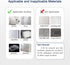 4 Pack Shower Caddy Adhesive Replacement, Strong Adhesive Shower Hooks, Water-Proof Shower Adhesive Strips, No Drilling