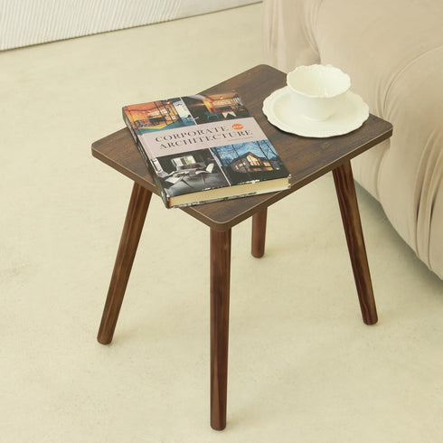 AWASEN Side Table, Small Wood End Table Living Room, Mini Bed Side Table Modern Accent Nightstand with Solid Wood