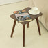 AWASEN Side Table, Small Wood End Table Living Room, Mini Bed Side Table Modern Accent Nightstand with Solid Wood