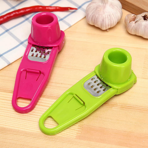 Zittop Stainless Steel Multifunction Garlic Slicer, Cutter, Shredder, Kitchen Pressing Tool