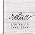 Country Lake Canvas Prints - Wall Art Decor with Relax Quote, Framed Artwork for Summer Rustic Home Decoration
