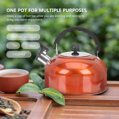 Honk Kettle Whistle Kettle, Stainless Steel Household Teakettle, Portable Kitchen Gadget