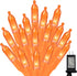 Orange Halloween String Lights Outdoor, Thanksgiving Mini Lights, 32.5FT 100 LED Waterproof