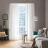 MIULEE 2 Panels Solid Color White Sheer Window Curtains, Elegant Voile Drapes for Bedroom Living Room (54 x 72 Inches)