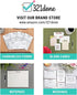 321Done Recipe Cards, Made in USA - 4x6 Black and White Modern Minimalist, Set of 50 for Weddings, Bridal Shower