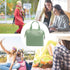 Mziart Insulated Lunch Bag, Simple Bento Cooler Tote for Lunch Box, Light Green for Work, Picnic, Hiking