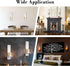 OwnMy Set 2 of Wooden Wall Candle Sconces Rustic Wall Pillar Candle Sconces, White Hanging Wall Candle Sconce Farmhouse