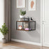 Alytree Floating Nightstand, Wood Floating Bedside Table with Cable Hole, Wall Mounted Nightstand for Bedroom, Living