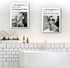 hottaacanvas 12x16 Champagne Problems Newspaper Framed Wall Art,Trendy Retro Black and White Wall Art for Bar Cart