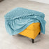 SZJIAHTM Lattice Stretch Ottoman Cover Soft Stretch Slipcover with Skirt Polyester Rectangle Footstool Modern Furniture