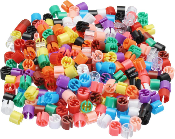 MECCANIXITY Clothes Hanger Markers, Blank Tags for Garment Color Coding, 12 Colors, 300pcs for Organization