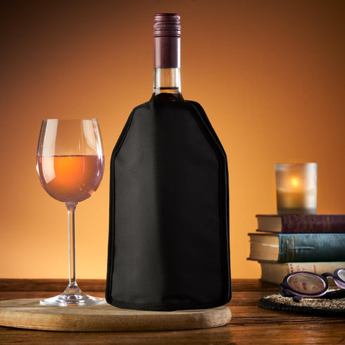 High-Quality Solid Gel Wine Cooler Sleeve, Reusable Wine Bottle Sleeve, White