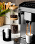 3 oz Original Ceramic Bathroom Cup Dispenser with 5 PLA Paper Cups, Black, 1 Pack, Essential Accessories for Mouthwash