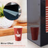 Coffee Cup Dispenser, Acrylic Cup and Lid Organizer for 5 to 16 oz Disposable Paper & Plastic Cups, Black
