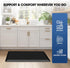 Mattitude Kitchen Mat Cushioned Anti-Fatigue Floor Mat, Waterproof Non-Slip Mats for House Sink Office Laundry (Black)