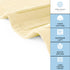 White Classic Luxury Bath Mat Set - 2 Pack Absorbent Cotton Hotel Spa Shower/Bathtub Mats 22"x34" | Beige