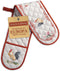 Maison d' Hermine Double Oven Mitts - 100% Cotton 7"x35" Double Oven Mitt Heat Resistant BBQ Cooking Gloves with Loop,