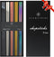 GLAMFIELDS Reusable Metal Chopsticks, Dishwasher Safe Stainless Steel Japanese Style, 5 Pairs Gift Set