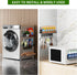 Magnetic Spice Rack for Refrigerator, 3 Pack Moveable Magnetic Shelf with 10-Hook Rack for Kitchen Organizers
