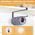 Tumbler Lid Organizer, 2 Pack, Space Saving Cup Lid Holders for Kitchen Storage, Black, Under Cabinet Hanger