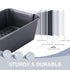 HONGBAKE 9 x 5 Inches Meatloaf Pan with Drain Tray, Nonstick Insert for Baking, Grey Meat Loaf
