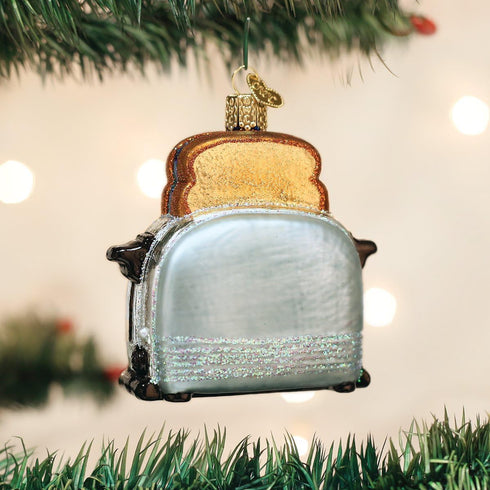 Old World Christmas Retro Toaster Glass Blown Ornament