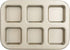 Beasea Brownie Pan, 6 Cavity Gold Nonstick Square Mini Brownie Muffin Cake Pan, Cheesecake Bakeware