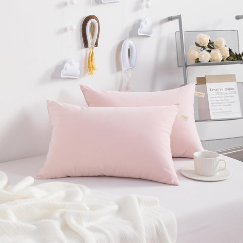 13"x18" NTBAY Toddler Pillows, Down Alternative Pillows, Machine Washable - Soft and Breathable Travel Small Pillows